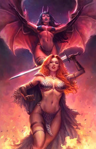 RED SONJA AGE OF CHAOS #1 Sun Khamunaki Variant Cover