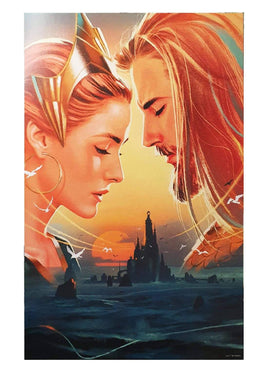 AQUAMAN & MIRA By Joshua Middleton Print 12"x16"