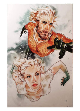 AQUAMAN & MIRA By Joshua Middleton Print 12"x16"