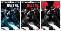 BATMAN DARK NIGHTS: METAL #1 KRS Comics JOCK Colour, BW & Virgin Variant Set.