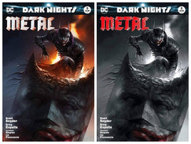 BATMAN DARK NIGHTS: METAL #5 Francesco Mattina Trade Dress and B&W Variant Set