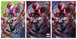 KING IN BLACK: GWENOM Vs CARNAGE #2 Clayton Crain BLACK LIGHT Variant Set