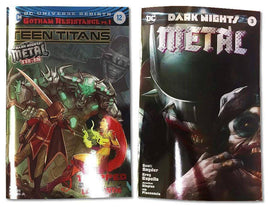 DARK NIGHTS METAL #3 & TEEN TITANS #12 Foil Variant Cover Set