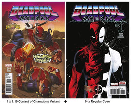 DEADPOOL BACK IN BLACK #1  1 x 1:10 Contest of Champions Variant Cover + 10 Regular Cover