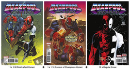 DEADPOOL BACK IN BLACK #1 1 x 1:50 Rob Liefeld Variant, 1 x 1:10 Contest of Champions Variant + 10 Regular Cover