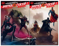 JUSTICE LEAGUE SUICIDE SQUAD #1 Francesco Mattina Exclusive Colour and Black & White Connecting Variant Covers (4 Comics in Total)