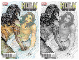 HULK #1 Siya Oum  Colour & Black and White Set