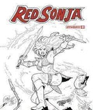 RED SONJA #1 1:20 Amanda Conner B&W Variant Cover