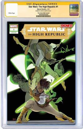 STAR WARS THE HIGH REPUBLIC #1 CGC 9.8 SIGNED Aaron Kuder Variant Ltd To Only 600