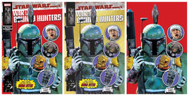 STAR WARS: WAR OF THE BOUNTY HUNTERS ALPHA #1 Mike Mayhew - New Mutants #87 Homage Virgin Variant Set