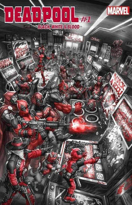 DEADPOOL BLACK WHITE BLOOD #1 Alan Quah Variant Cover