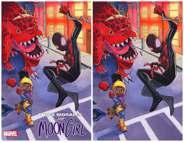 MOON GIRL AND MILES MORALES #1 Chrissie Zullo Virgin Variant Set LTD To 600 Sets With COA