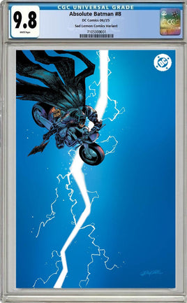 ABSOLUTE BATMAN #8 CGC 9.8 Redcode Virgin Variant Cover LTD To ONLY 800