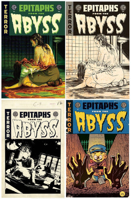 EC: EPITAPHS FROM THE ABYSS #1 Naomi Franquiz Colour & BW Variant Set + 1:10 & 1:20 Ratio Variants