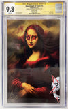 THE DEPARTMENT OF TRUTH #13 CGC 9.8 SIGNED & REMARKED Javan Jordan "MONA LISA" Variant Cover