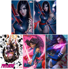 PSYLOCKE #1 Warren Louw Variant Cover Set + 1:25. 1:50 & 1:100 Ratio Variants