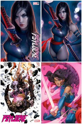 PSYLOCKE #1 Warren Louw Variant Cover Set + 1:25 & 1:50 Ratio Variants