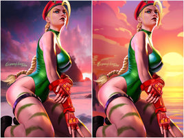 STREET FIGHTER #1 Greg Horn "CAMMY"  Virgin & FOIL Variant Set LTD To 300 With COA