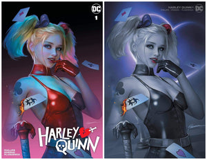 7 Ate 9 Comics Comic Minimal Trade Dress Set (2 Comics) HARLEY QUINN #1 Shannon Maer Variants - COVER OPTIONS